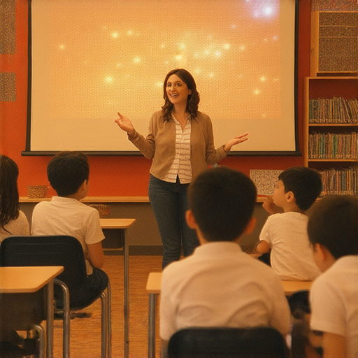 探索電影世界的外籍老師一對一教學，學習英文並揭開字幕背後的秘密，畫面中可見老師與學生互動，背景為電影場景，顯示學習的趣味與實用性。