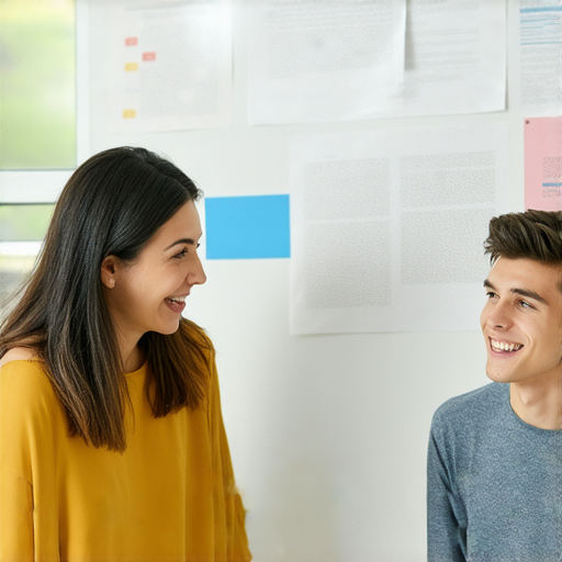 外籍老師指導學生學習英文購物用語的情景，輕鬆一對一教學，幫助學生掌握所有相關購買用語，打造自信的英文購物體驗。