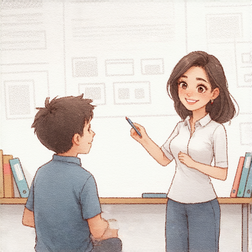 學習電器英文的外籍老師進行一對一教學，畫面中顯示學生專注於課程，並享受互動學習的樂趣，立即報名體驗提升英文能力的機會。