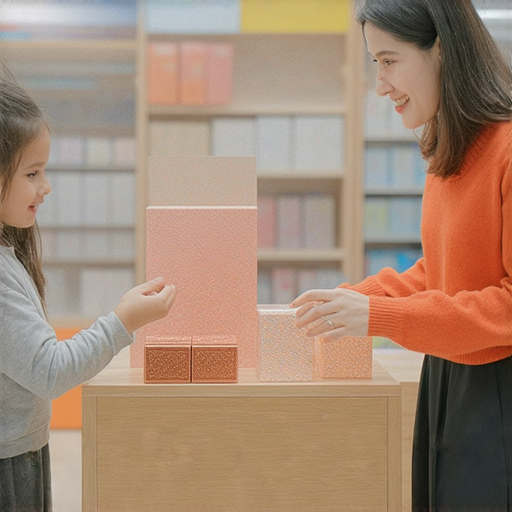 一位外籍老師與學生一對一互動，指導如何用英文購物和選擇貴重物品，背景呈現豐富的購物場景，展現學習的樂趣與實用技巧，立即探索更多精彩內容！