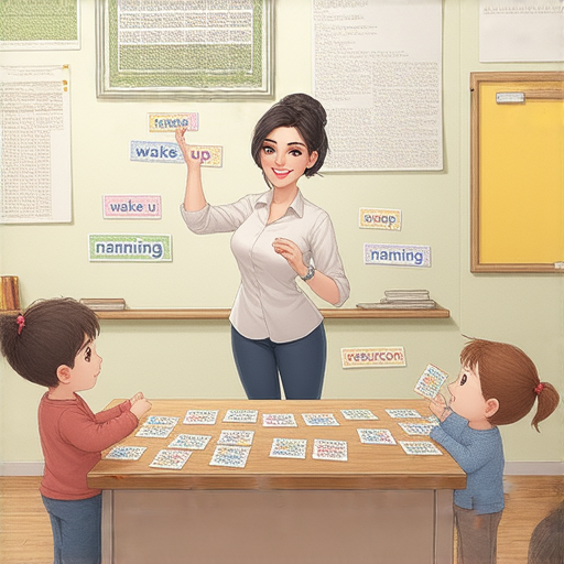 外籍老師帶領學生探索英文單詞起床、起名和起死回生的意義與用法，激發學習興趣，深化語言理解，讓學習變得有趣。