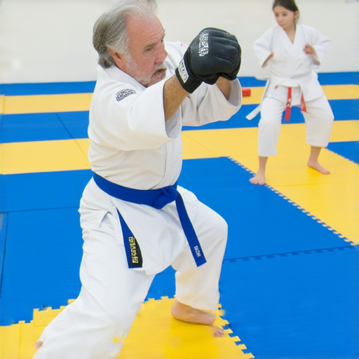 一名學生與外籍老師進行一對一跆拳道與英語學習，展示互動教學過程，強調提高流利英語能力及掌握跌打技巧，創造有效學習環境。