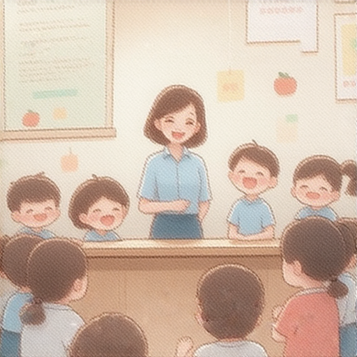 外籍老師帶領學生探索荔枝的英文世界，學習英文的過程輕鬆愉快，學生們在課堂上交流互動，開啟語言之旅的精彩瞬間。