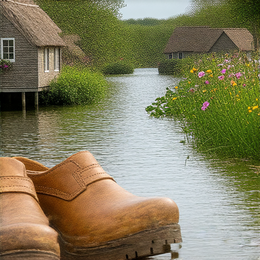 探索荷蘭文化的圖片，展示傳統木屐與羊角村的風景，突顯其獨特魅力，鼓勵了解荷蘭文化並報名外籍老師的一對一英文課程。