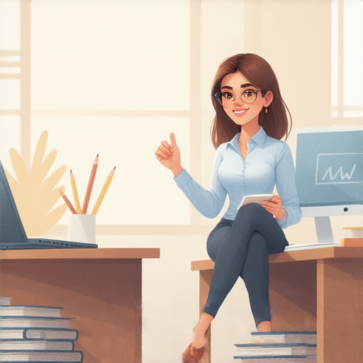 探索職場英文的魅力，一對一外籍老師教學場景，學生與老師互動，輕鬆掌握職業英文，增強語言能力，提升職場競爭力，畫面充滿學習熱情與專業氛圍。