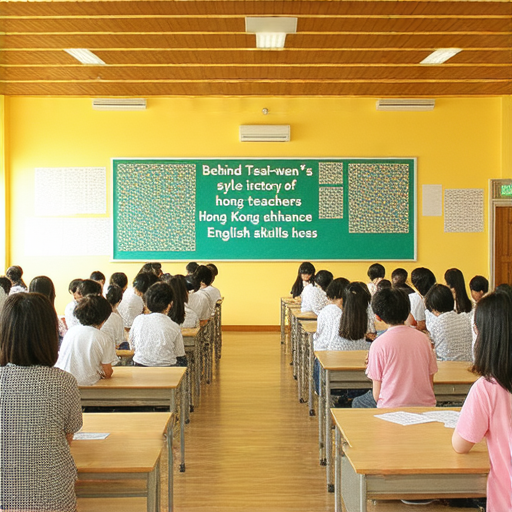 蔡英文勝選背後的秘密，探討香港與外籍老師如何提升你的英文能力，圖中展示提升英語學習的場景，加強學生的語言交流和學習熱情。