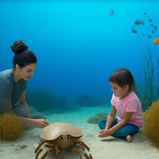 探索馬蹄蘭的美與馬頭魚的奧秘的圖片，展示英語教學現場，專業外籍老師一對一教學，學員投入學習，創造互動的學習環境，提升英語能力與水下生物知識。