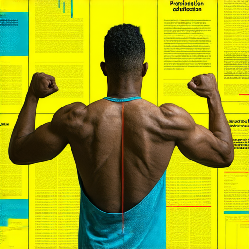 職業運動員訓練中展現專注狀態，背景顯示有關職業病的資訊，搭配報名外籍老師一對一英文課程的宣傳，強調運動與健康的重要性。