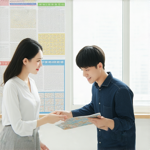 外籍英文老師一對一教學場景，學生專注學習，教師進行指導，提升英語能力，探索個性化學習方式，創造互動交流環境，強調實用英語溝通技巧。