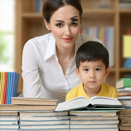 外籍老師一對一教學場景，學生專心學習英語，背景顯示英語教材，提升英語能力的過程，強調爆肺英文的學習方法。