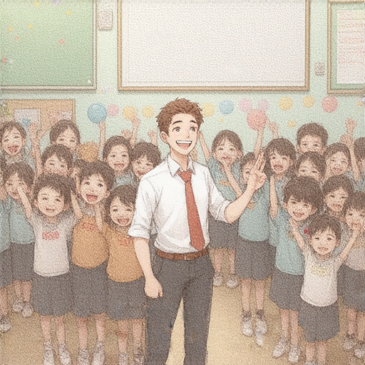 開學禮驚喜活動，外籍英文老師與學生互動，開啟流利英文之旅，歡迎參加並了解更多詳情，提升英文能力和口說技巧，展現活潑學習氛圍。