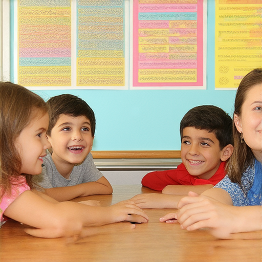 搭乘外籍老師的英語電梯學習英語，提升語言能力，學生們專心聆聽外籍老師的指導，互動學習氛圍融洽，展現多元文化交流與英語學習的熱情。