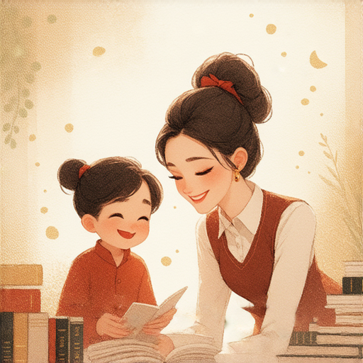 發現真實之美的圖片，展現一位外籍老師與學生一對一學習英文的場景，營造出奇幻的氛圍，仿佛故事中的美容與野獸，促進語言學習與文化交流。