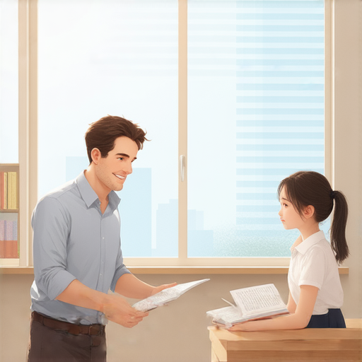 江門中港英語學校外籍老師一對一教學場景，學生專心聆聽外籍教師講解，提升英文能力的有效學習環境。