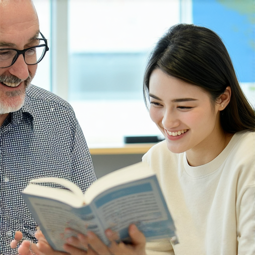 外籍英文老師一對一教學場景，學生與老師互動學習，提升英文能力，專業外籍教師指導，讓你的英文飛躍進步，立即體驗全方位英語學習。