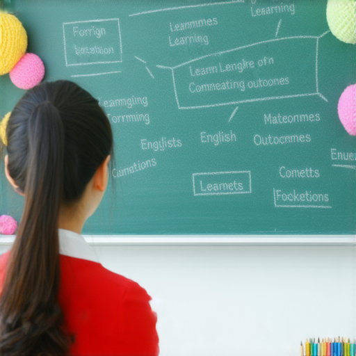 一對一外籍老師授課場景，學生專心學習英語，黑板上有解密邪惡英文的教學內容，環境輕鬆活潑，彰顯逆轉局勢的學習效果。