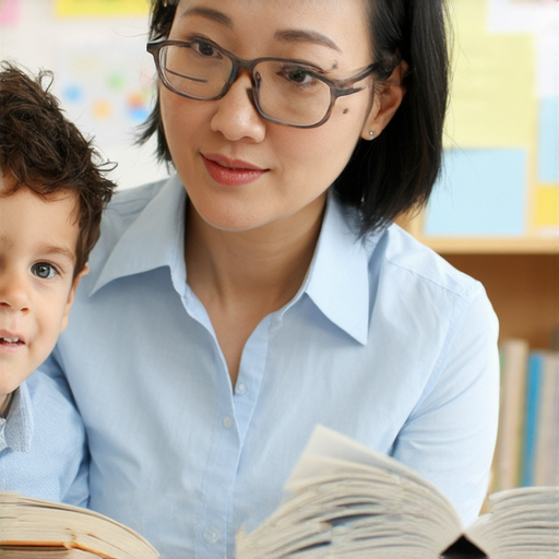 一位外籍老師正與學生進行一對一的英文教學，互動熱烈，學生專注學習，鼓勵發現英文潛力，體驗有效的教學方法。