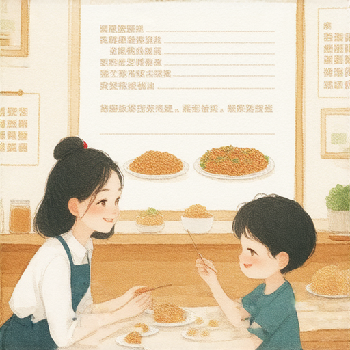 配餐秘籍大公開的圖片，展示外籍老師與學生一對一學習英文，著重於提升語言能力和味蕾體驗，強調互動教學與美食文化的結合，讓學習更生動有趣。