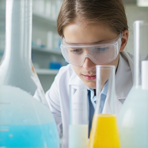 探索甘油的科學奧秘，外籍英文老師一對一教學，學生專注學習，實驗室背景，化學設備與甘油示例，促進知識與技能提升，預約學習，開啟科學之旅。