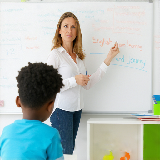 外籍老師一對一授課場景，學生專注學習，開啟英文學習之旅，重新出發。立即報名探索更多學習機會，提升語言能力，享受互動教學體驗。