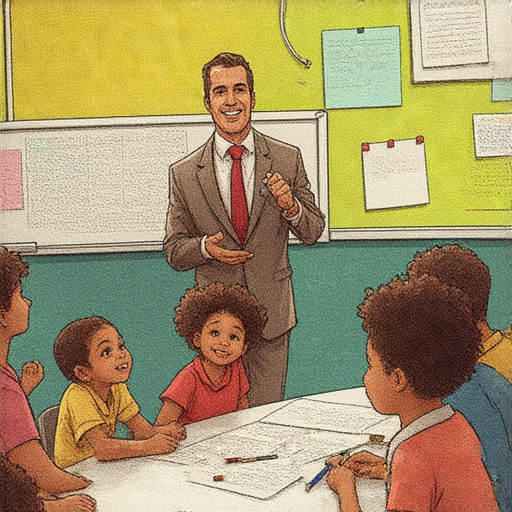 黑社會的秘密語言主題的圖片，外籍老師熱情教學，學生專心學習流利英文，課堂中充滿活力與互動，展現英語學習的樂趣與挑戰。