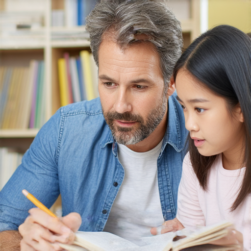 外籍老師進行一對一英文教學，學生專心學習，教室環境舒適，突破語言障礙，提升流利度，體驗高效的英語學習。