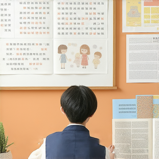 探索聖母經的奧秘與外籍老師一對一學習英文的場景，學生專注學習，老師耐心指導，背景呈現英語學習資源，強調提升英文能力的學習環境。