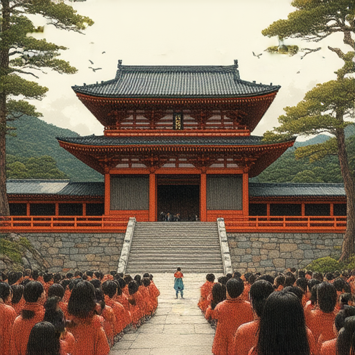 探索清水寺的神秘故事，外籍英文老師帶領學生深入學習文化，課堂活動互動熱鬧，學生們專注聆聽，背景為古老的清水寺建築，展現日本的歷史和美麗。