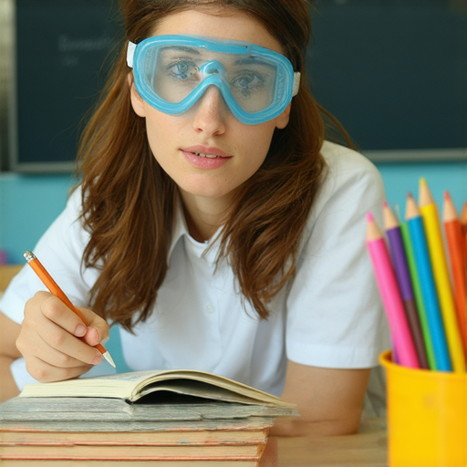 泳鏡下的英文新視界，外籍老師一對一教學的情境，展示學員沉浸在學習英語的氛圍中，強調個性化教學的效果，提升學習動力與信心。