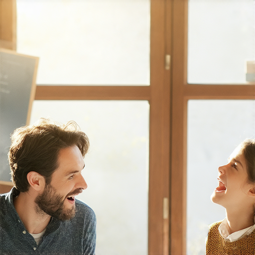 一位外籍老師與學生互動中，學生用深情英文歌曲唱出故事，展現語言學習的歡樂氛圍，體驗一對一教學的重要性，開啟語言旅程。