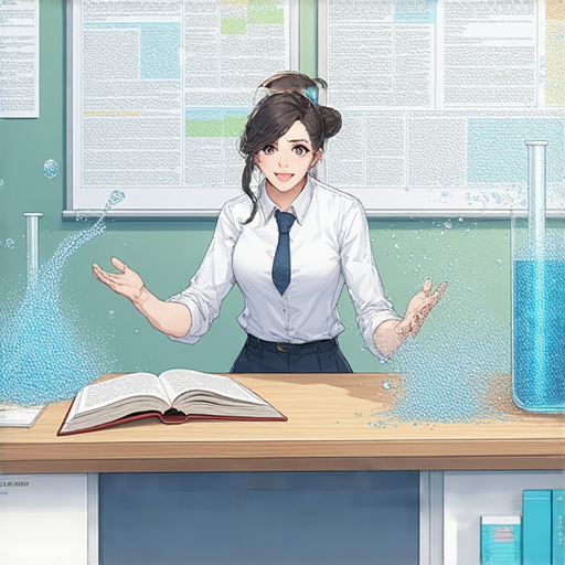 發現水的奧秘的圖片，展示外籍老師與學生一對一學習英語的場景，激發學生潛入全新知識世界的興趣，展現學習過程中交流的生動瞬間。