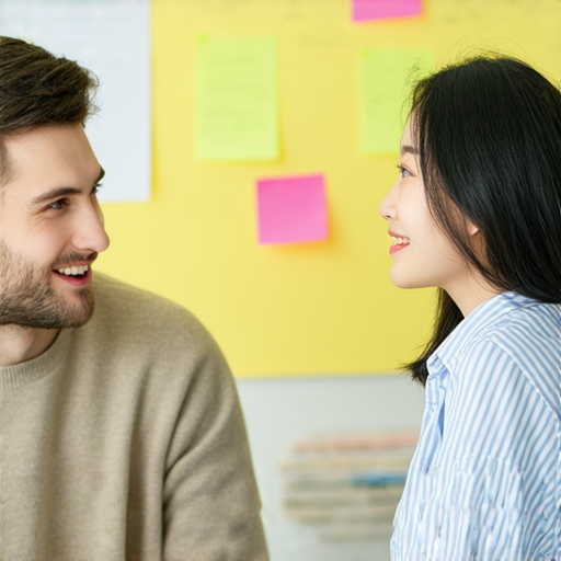 立即體驗與外籍英文老師一對一互動的場景，學生與外籍教師積極交流，提升英語能力，彰顯學習環境的專業與親切感，促進語言學習的快速進步。