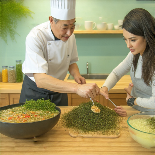 探索紫菜湯的美味秘密，外籍導師教學，一對一學習英文，體驗美食與語言的結合，提升口語能力，享受獨特的學習過程。