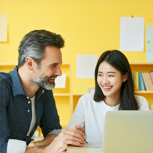 揭開素顏的秘密，線上一對一外籍英文老師教學場景，學生自信地說英文，展現輕鬆互動，提升口說能力和自信，立即體驗學習樂趣。