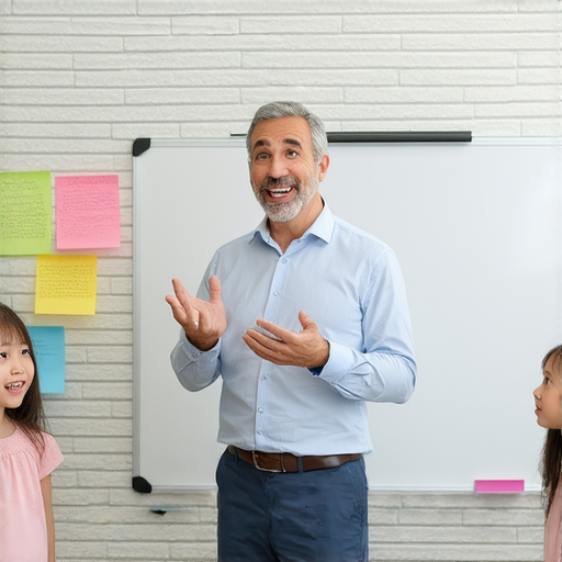 外籍老師一對一教學場景，學生與老師互動，專注學習英語，展現流利口語的潛力，解鎖英語權益，立即體驗學習樂趣。