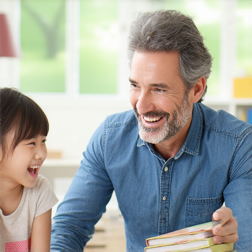 外籍英文老師一對一教學場景，學生與老師互動，展現突破語言障礙的學習氛圍，享受個性化指導的魔力，提升英文能力。