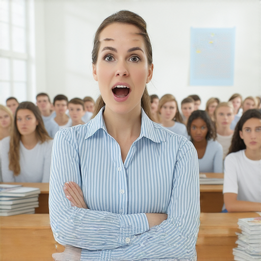 外籍英文老師在教室中講解食道癌的真相，學生們專注聽講，桌上有相關教材，立即報名一對一教學，深入了解食道癌知識。