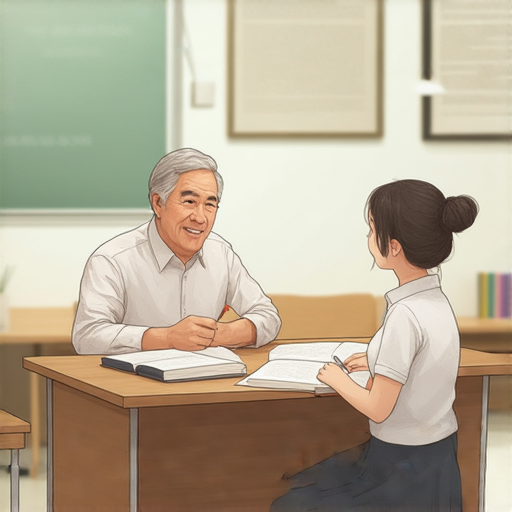 探索腹地英文學習新境界，一對一外籍老師授課中，學生專注學習，教室環境輕鬆自然，提升英文能力的理想選擇。