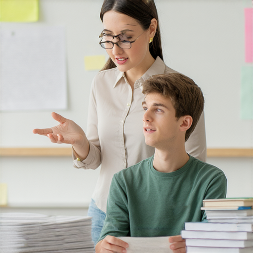 外籍老師一對一教授英文的課程場景，學生專心學習，畫面展示互動和溝通的過程，突破語言障礙的專業教學環境，提升英文能力的最佳選擇。