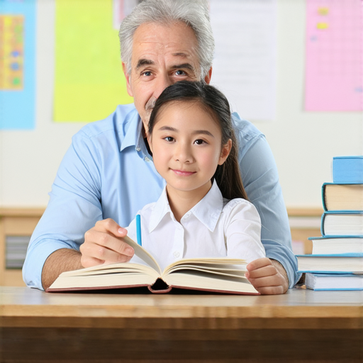 外籍英文老師在一對一教學中，學生專心學習，提升流利對話能力，快來揭開英文學習的秘密，立即開始你的學習之旅！