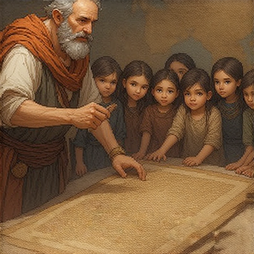 外籍老師在考古學課堂上指導學生，展示古代文物，學生們聚精會神地學習，揭開考古學的神秘面紗，開啟英文探索之旅，促進對歷史的理解與興趣。