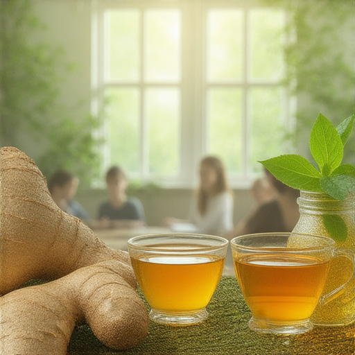 老姜的療效與外籍老師一對一英語學習的組合，展現健康與語言提升的魅力，學生專注學習，環境友好和諧，語言技能有效提升，適合各年齡層學習者。