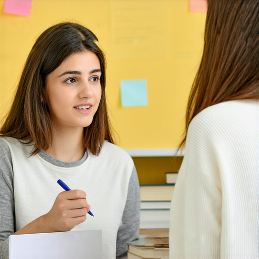 提升英文表達的外籍老師一對一教學場景，學生專注學習軚尺知識與技巧，展現互動學習的氛圍，幫助學生掌握流利的英文溝通能力。