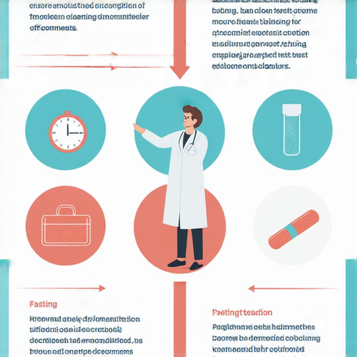 空腹抽血的秘密與誤區解說圖，提供清晰信息以幫助理解抽血前準備的重要性，邀請詢問外籍英文老師進行一對一教學，助你深入掌握健康知識。