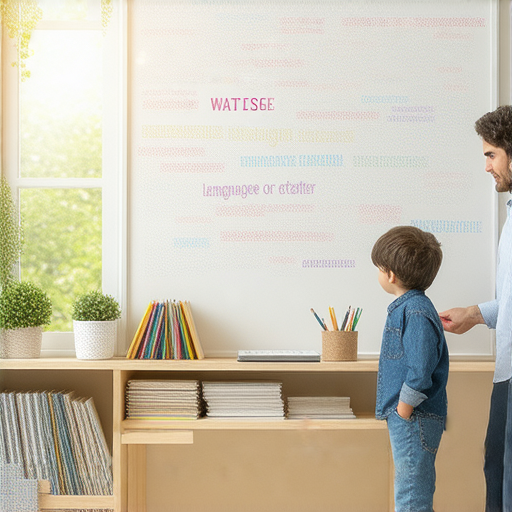 揭開軟尺英文的神秘面紗的圖片，顯示外籍教師與學生一對一互動，強調英文教學的情境，促進英語能力提升的學習氛圍。