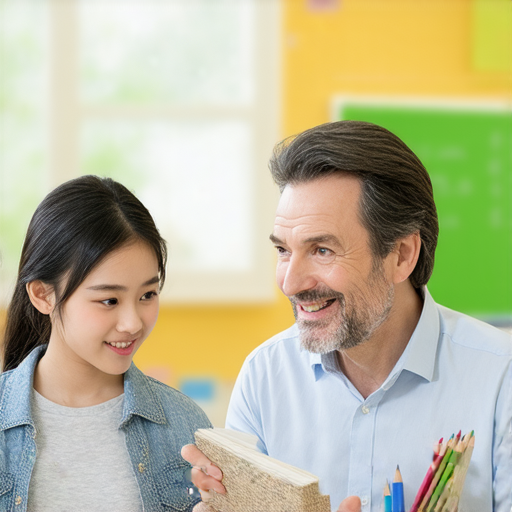 發育英語外籍老師一對一教學場景，學生與老師互動，學習流利英語，專注學習，提升語言能力，立刻開始學習，打造良好學習環境。