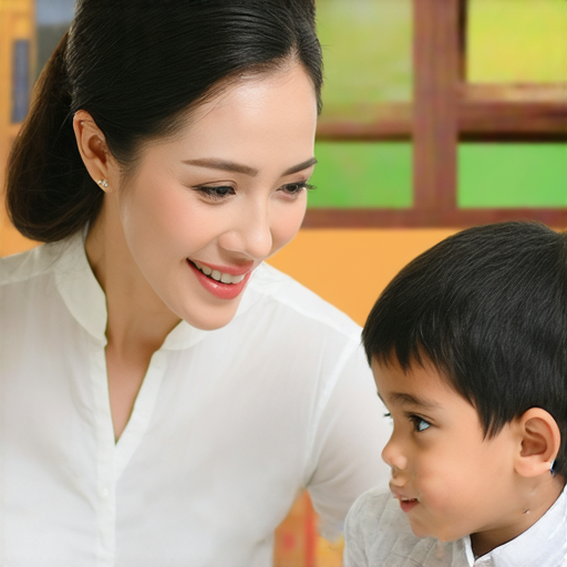 探索老挝文化的場景，外籍英文老師與學生進行一對一學習，展現即時互動與語言學習的氛圍，開啟語言之旅的美好體驗。