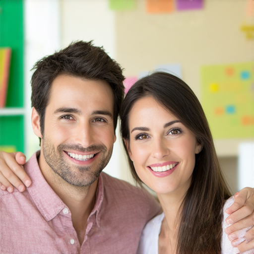 不再畏懼英文的學習者與外籍老師進行一對一教學，彼此互動熱烈，促進語言學習的氛圍，激發學習熱情，展現學習者的自信與成長。