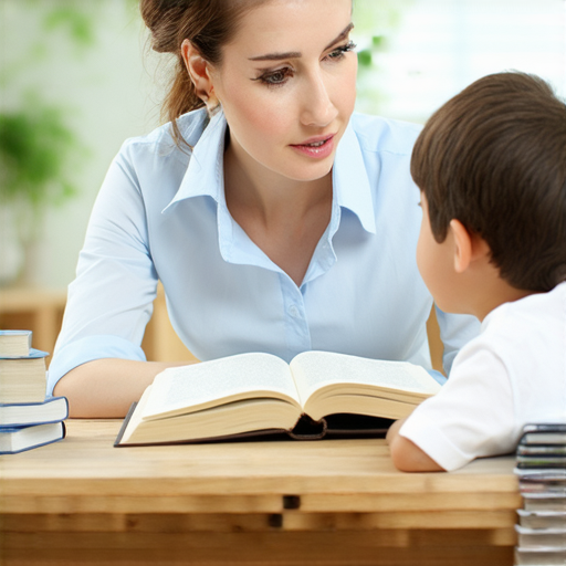 外籍英文老師一對一教學畫面，學生專心學習，桌上有書本和筆記本，背景為舒適的教學環境，透過法律途徑，提升英語流利度，激發學習熱情。