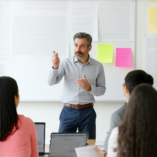 外籍老師指導學生，揭示英文學習中的陷阱，幫助學習者了解如何避免常見的學習誤區，促進有效的英文學習體驗，提升語言能力，達成學習目標。